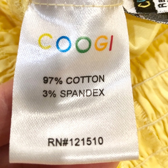 Coogi, Vintage Y2K, Womens Snap Up, Fitted Shirt, Elastic Waist Yellow Size S - Picture 13 of 16